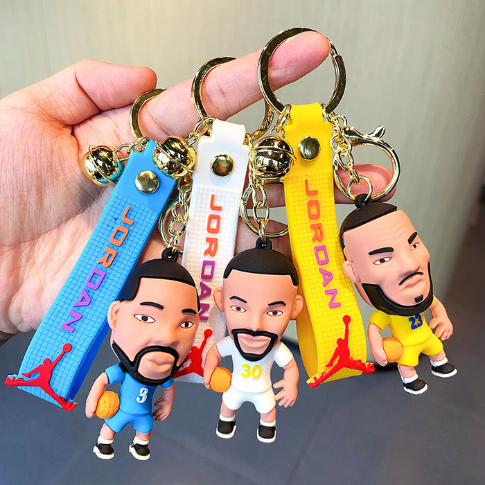 Wholesale Cartoon Three-dimensional Silicone Doll Keychain JDC-KC-MZL009