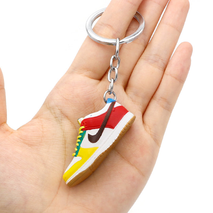 Wholesale PVC Basketball Shoe Model Keychain JDC-KC-QLPing016