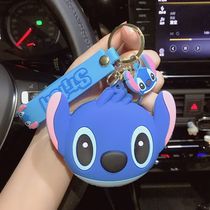 Wholesale Cartoon Silicone Coin Purse Keychain JDC-KC-KuM006