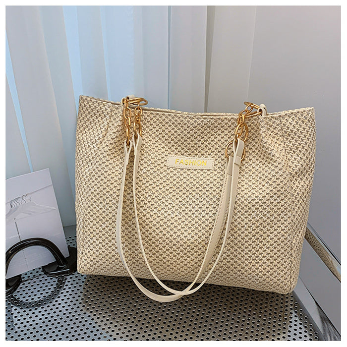 Wholesale Straw Large Capacity Shoulder Bag JDC-SD-GeC008