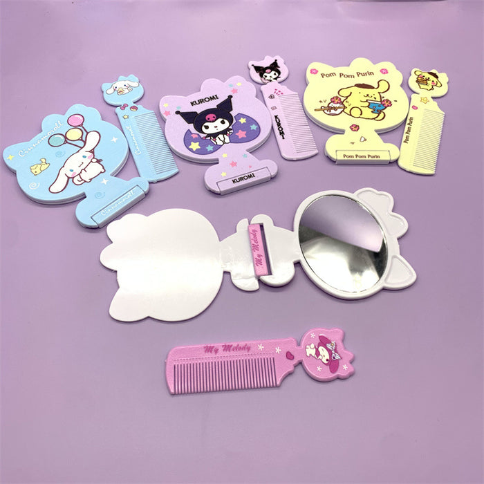 Wholesale Cartoon Cute Folding Mirror Comb (S) JDC-VM-YunL001