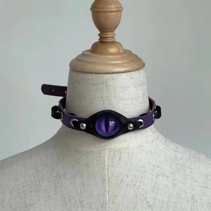 Wholesale Purple Pupil Devil' s Eyelid Collar