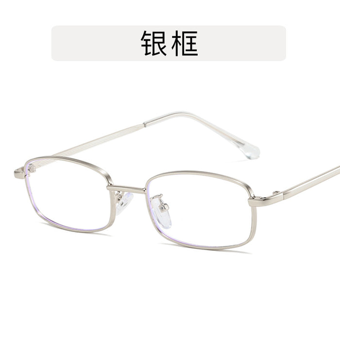 Wholesale Glasses frame metal frame flat lens anti blue light with myopia glasses