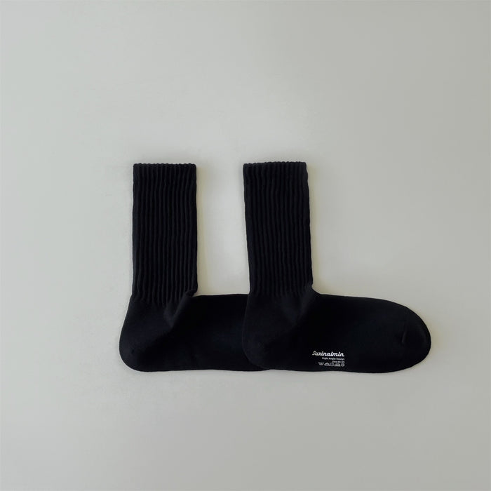 Wholesale Socks Solid color Vertical stripe Middle tube Socks Sports Socks Anti odor and Sweating Cotton Socks Right angle Socks