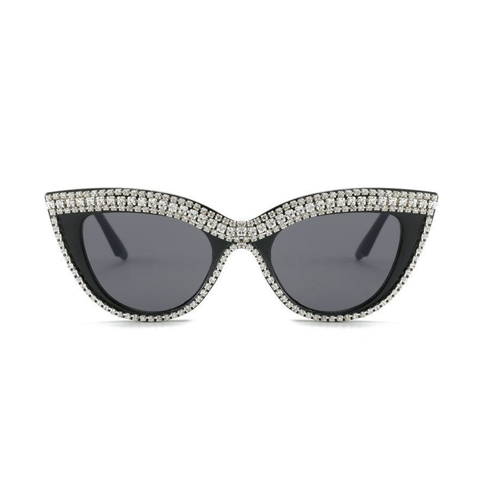 Wholesale  Cat's Eye Diamond-encrusted Sunglasses