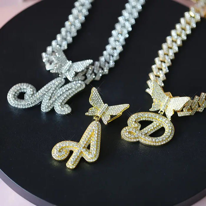 Wholesale Alloy rhinestone pendant necklace