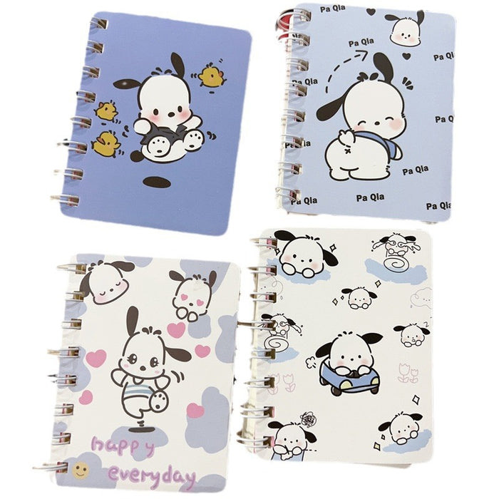 Wholesale 4 Sets of A7 Small Coil Cartoon Paper Notebook JDC-NK-YYC004