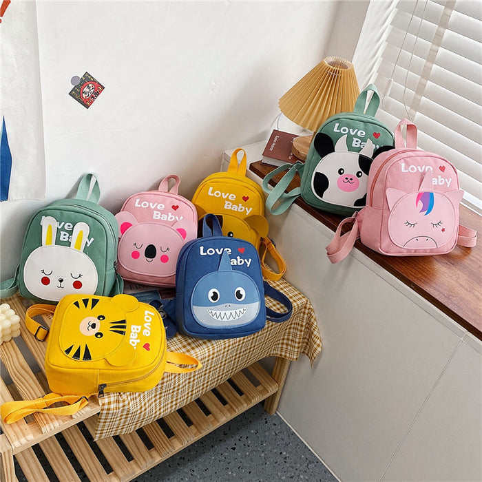 Wholesale Cartoon Soft Cute Canvas Backpack JDC-BP-YuanDuo001