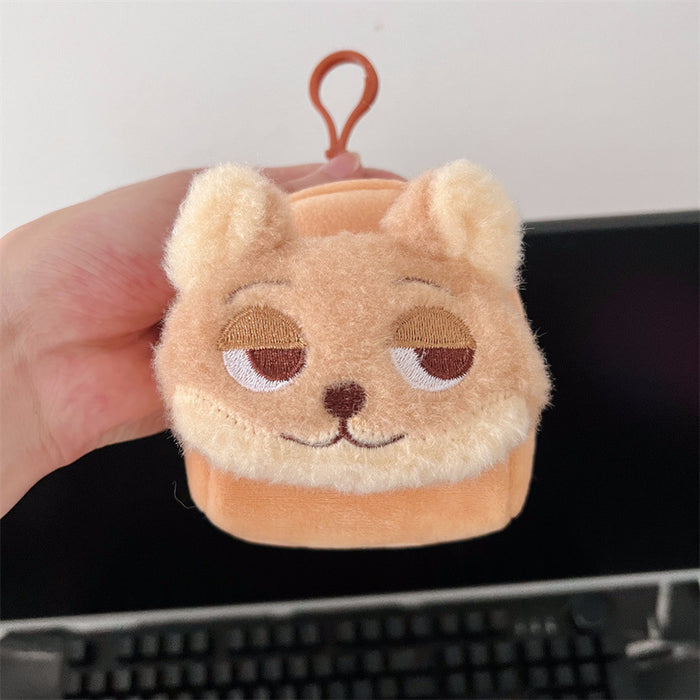 Wholesale Cute cartoon plush portable wallet