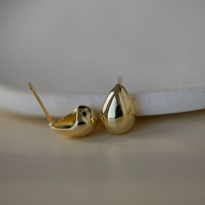 Wholesale Brushed Water Drop Flower Earrings for Women