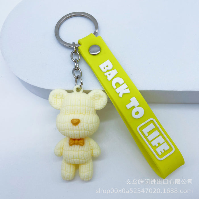 Wholesale cute cartoon silicone  key chain pendant bag pendant key chain