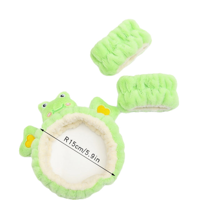 Wholesale Cute cartoon animal-shaped face wash headband
