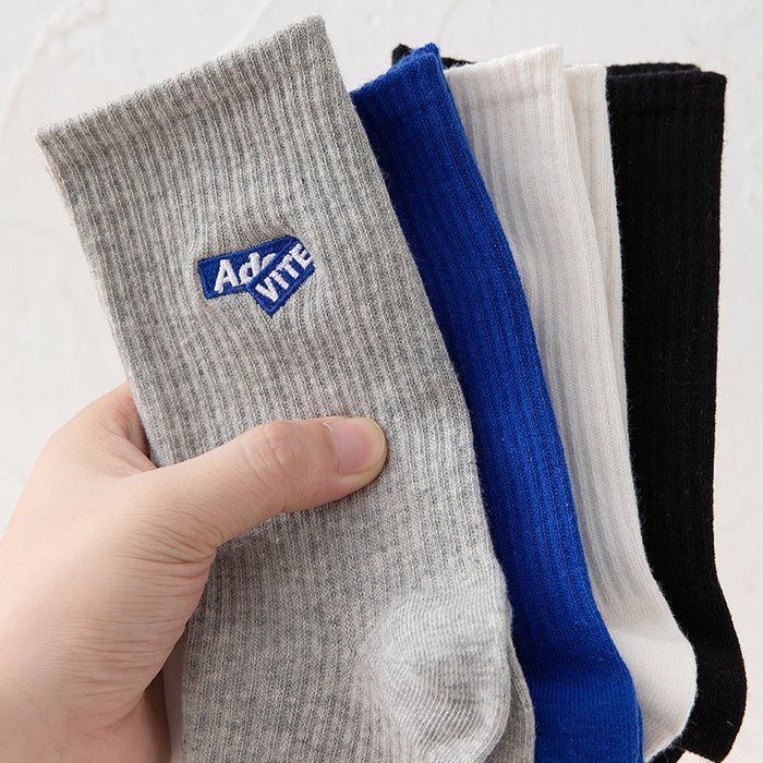 Wholesale Socks made of pure cotton, mid tube socks, worn outside, sports basketball stockings
