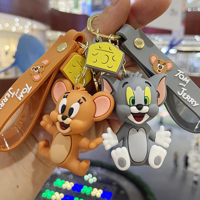 Wholesale Keychains PVC Hardware Cute Cartoon (M) JDC-KC-MiaoY044