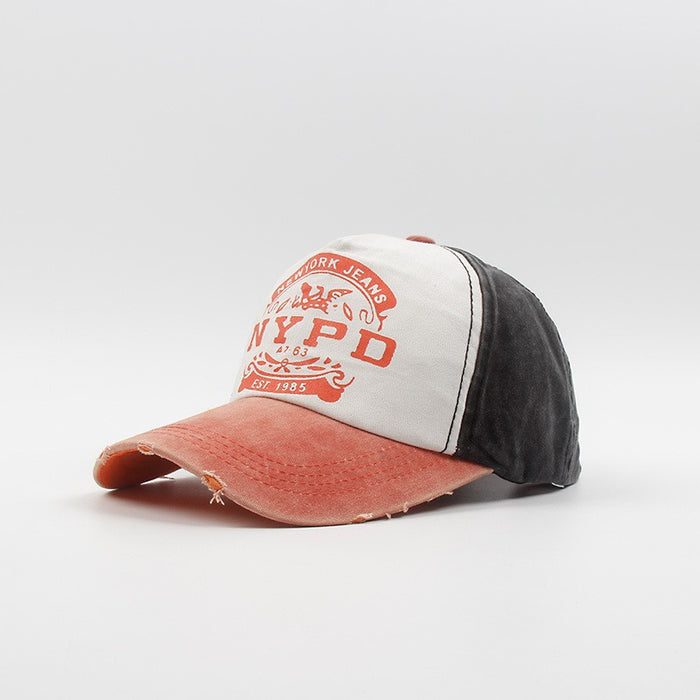 Wholesale Washed denim tongue hats for men and women, used baseball caps