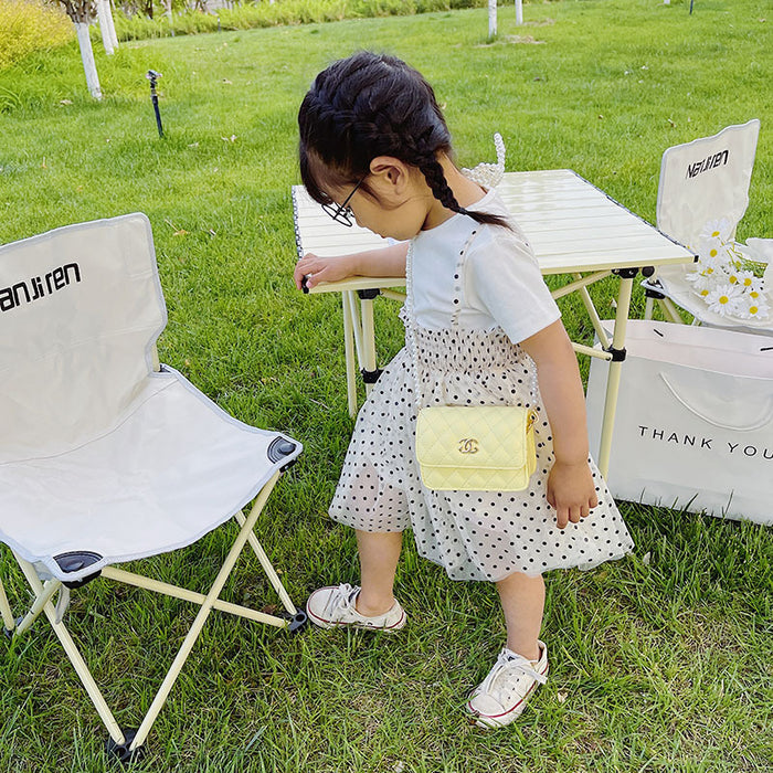 Wholesale Retro pearl decoration PU children's shoulder crossbody bag baby accessory bag