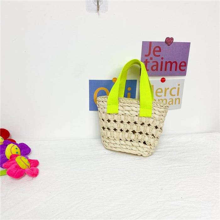 Wholesale Straw Children's Handbags  JDC-HB-YuanDuo022