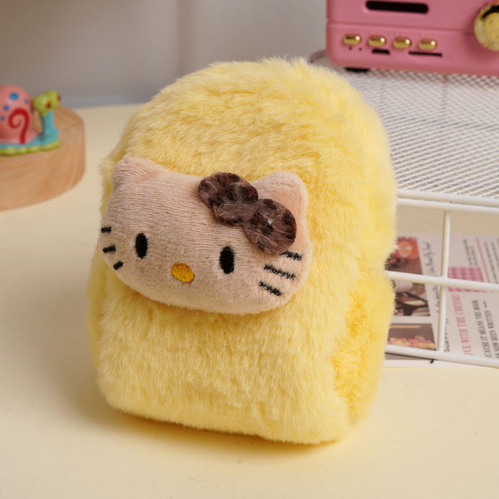 Wholesale Cartoon Plush Coin Purse Student Key Holder Wallet