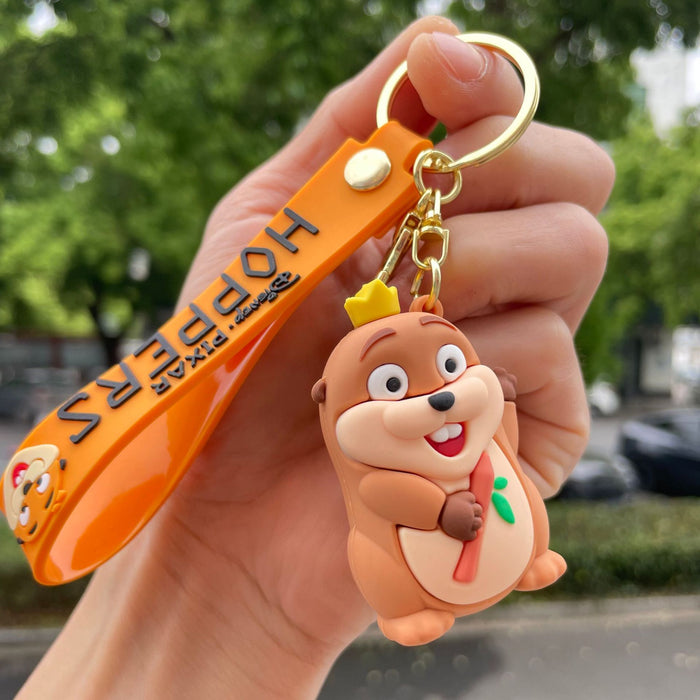 Wholesale Hoppers Cartoon Beaver Small Gift Keychain