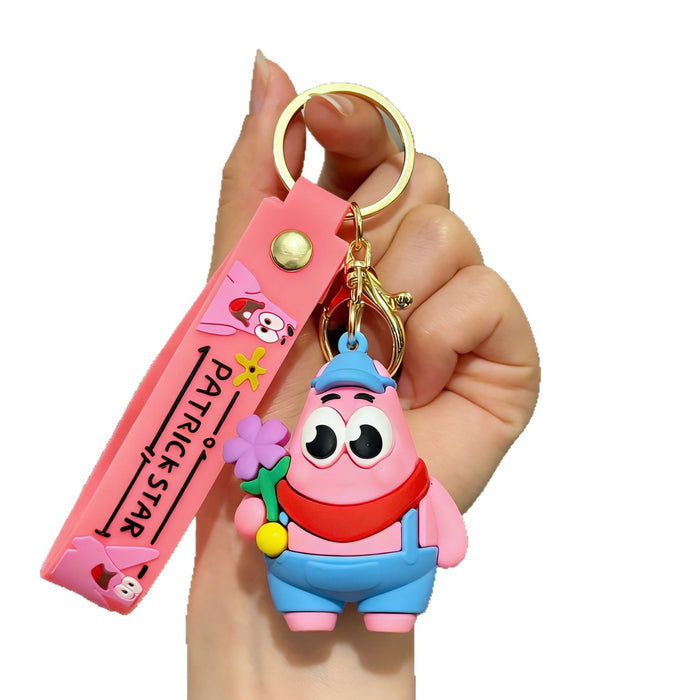 Wholesale Cartoon Keychain Silicone PVC Bag Charm Gift MOQ≥2
