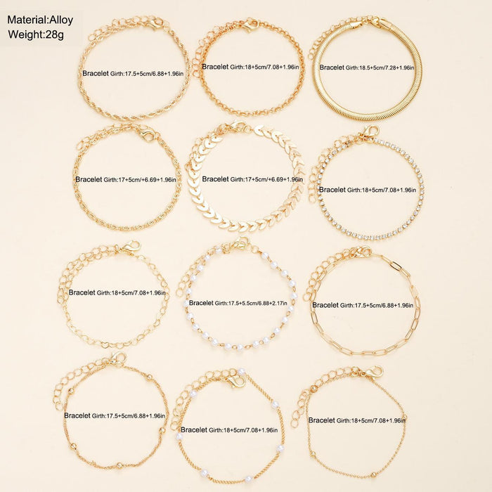 Wholesale Beaded Chain Twisted Bracelet