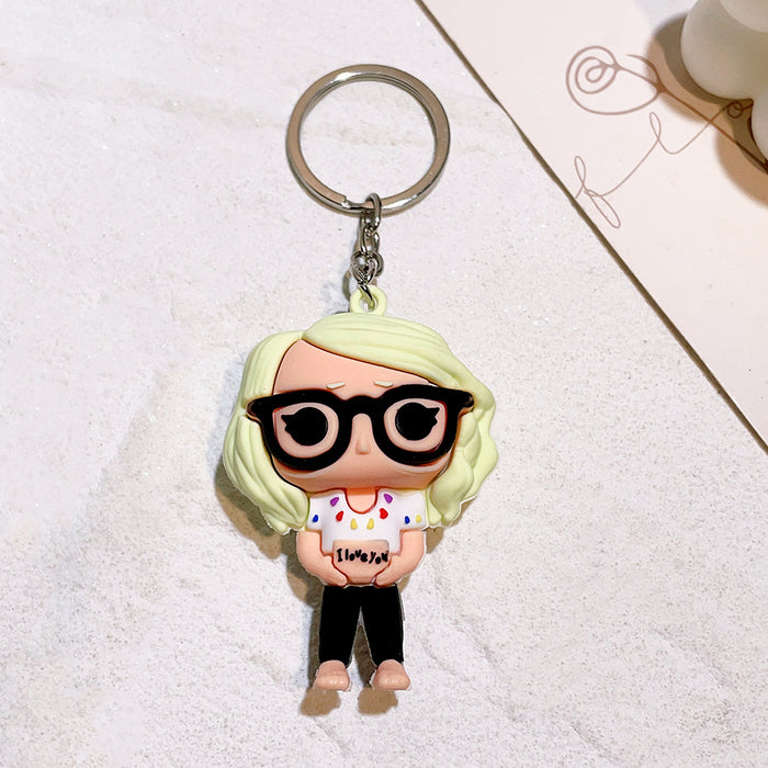 Wholesale Silicone Cartoon Creative Keychains JDC-KC-QW004