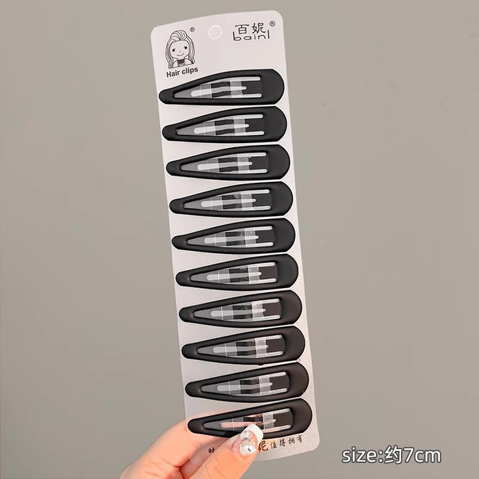 Wholesale Black Matte Hair Clips for Women