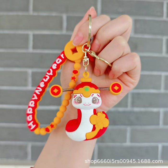 Wholesale  Snake Keychain Cartoon Cute Small Pendant