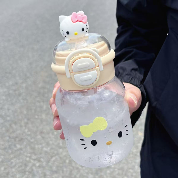 Wholesale Fashion Cute Double Spout Plastic Cup Portable Dorm Drinkware For Girls