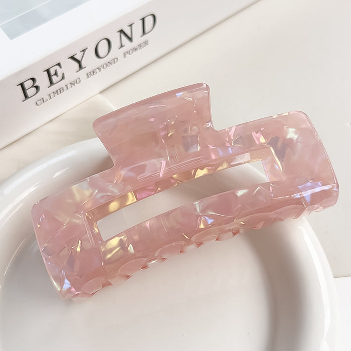 Wholesale Holographic Mermaid Hair Claw Clip Large PVC Women' s Hair Styling Accessory