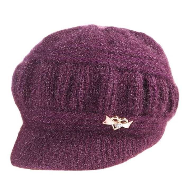 Wholesale Winter Hat Plush Thick Knitted Yarn Warm Beret Fashionhat JDC-FH-PX001