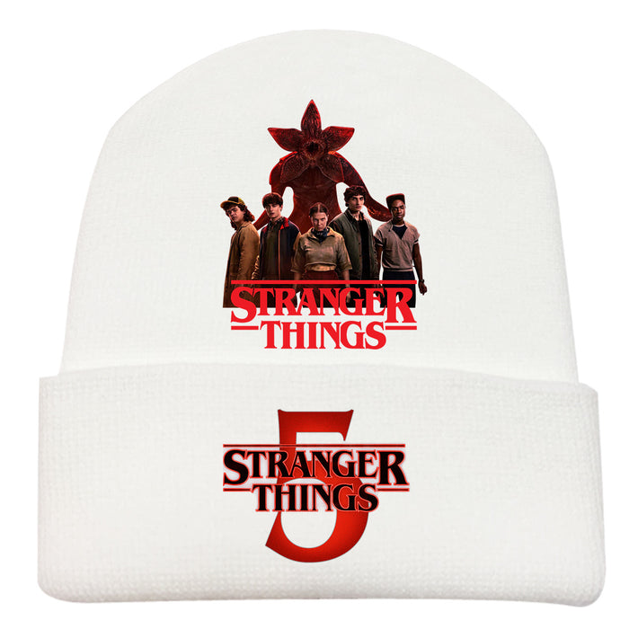 Wholesale Fashionable printed knitted hats outdoor warm hats