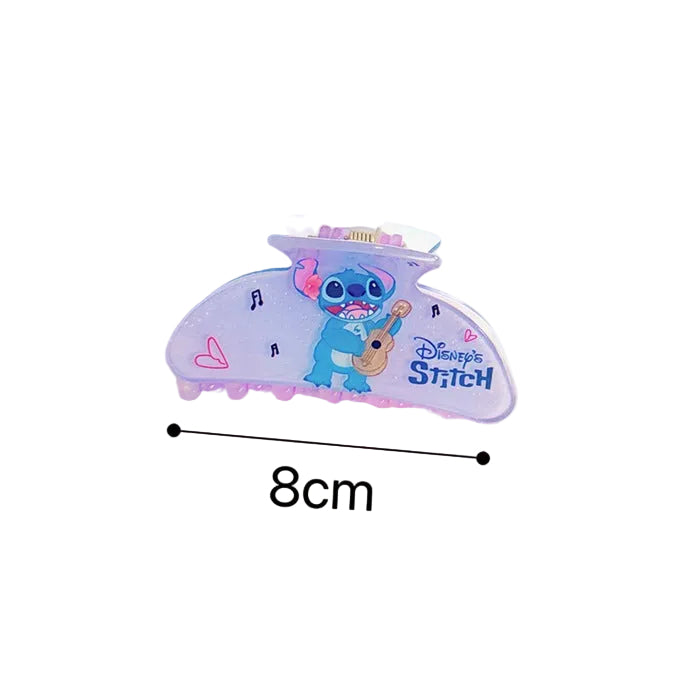 Wholesale Cute cartoon acrylic hair clips with fine glitter