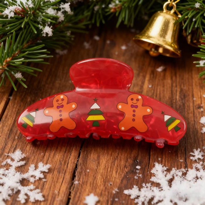 Wholesale Christmas Elk PVC Shark Claw Hair Clips For Women Multicolor Cute Holiday Hair Accessory