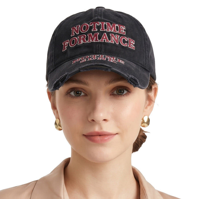 Wholesale Chic Vintage Baseball Cap with Letter Embroidery Sun Protection Unisex Summer Gift