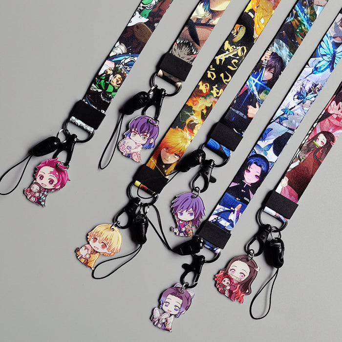 Wholesale Cartoon Lanyard Keychains Removable Wrist Strap