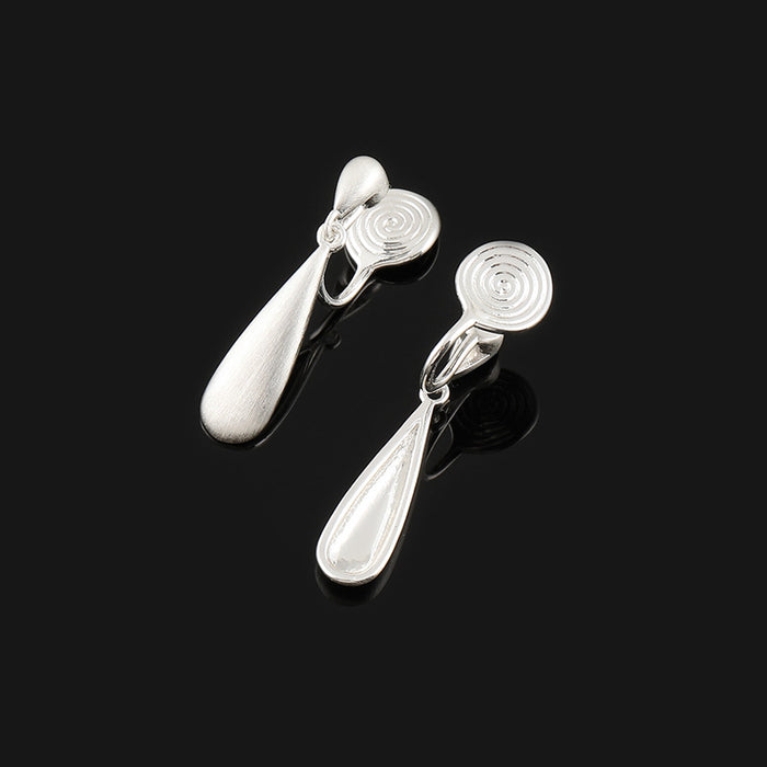 Wholesale silver Drop Earrings Integrated Incense Plate Ear Clip Without Ear Holes