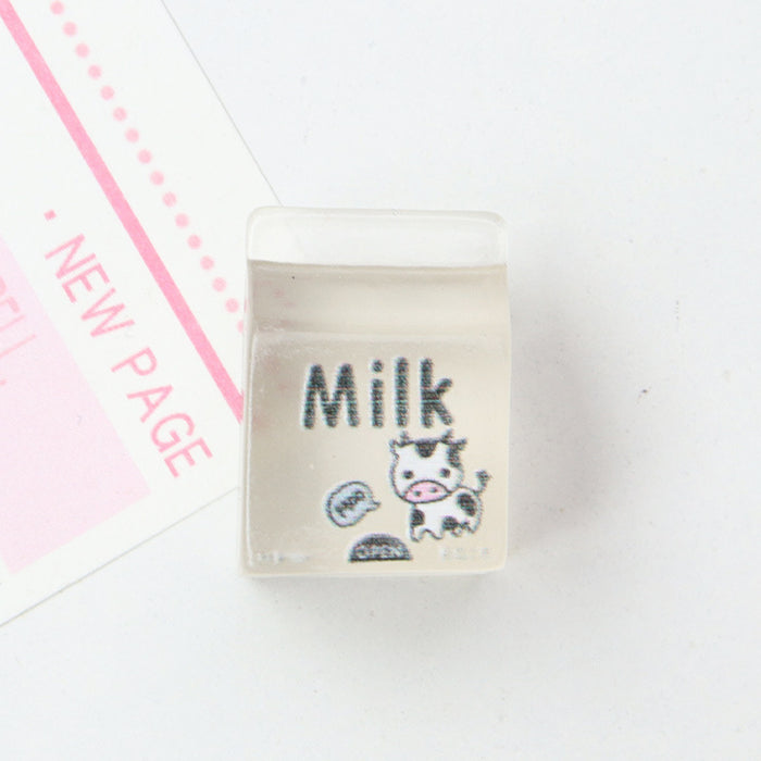 Wholesale 10pcs Mini Luminous Milk Box DIY Resin Accessories JDC-FK-YaoL013