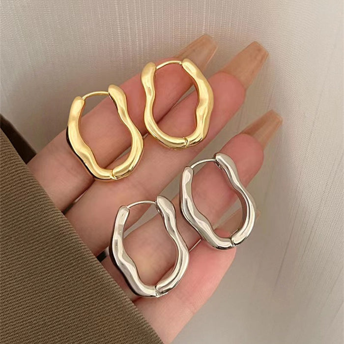 Wholesale Irregular Geometric Earrings Earrings Elegant Simple ins Cold Style Earrings