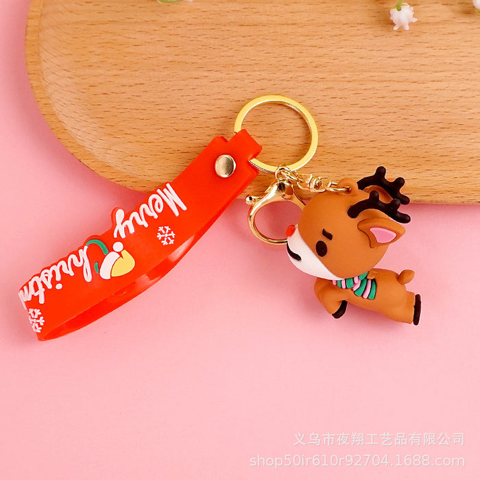 Wholesale  Cartoon  key chain small pendant cute cartoon bag ornaments Christmas