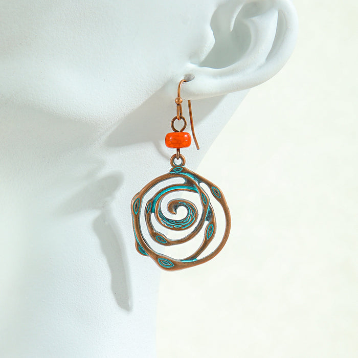Wholesale Zinc Alloy Bohemian Turquoise Earring Set Fashion Jewelry Accessory MOQ≥2