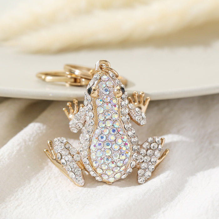 Wholesale Frog Diamond Alloy Keychain JDC-KC-ChaoK052