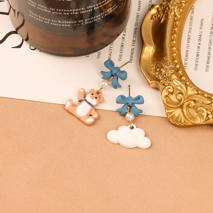 Wholesale  S925 Silver  Earrings Cute Cartoon Cloud Earrings Earrings Earrings