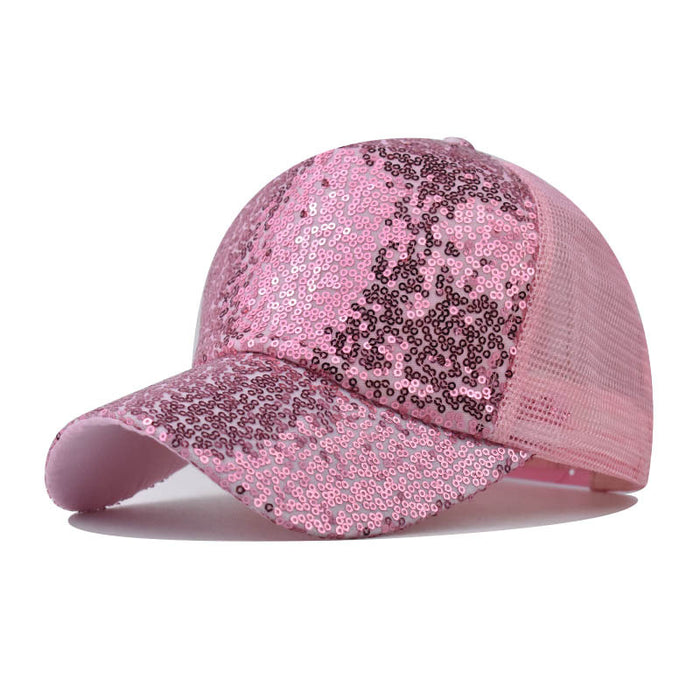 Wholesale Breathable Sequin Mesh Baseball Cap JDC-FH-ErXu003