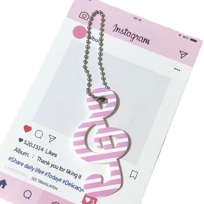 Wholesale Musical Note Cartoon Star Keychain