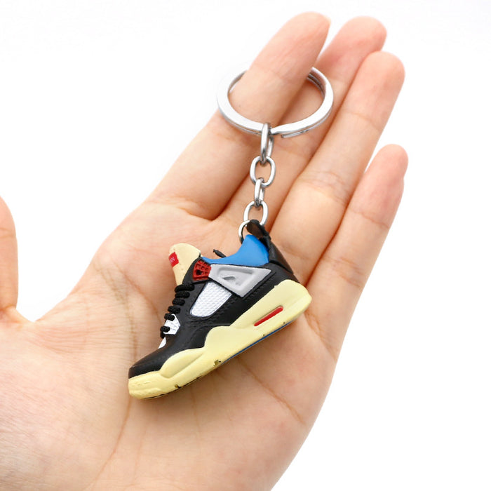 Wholesale 3D Stereoscopic Basketball Shoes PVC Keychains JDC-KC-QLPing019