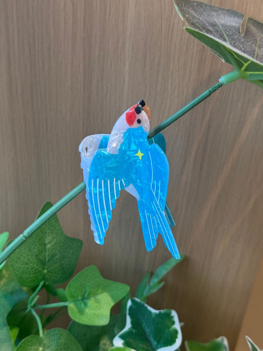 Wholesale Colorful Parrot Claw Hair Clip PVC Creative Bird Design Hair Accessory