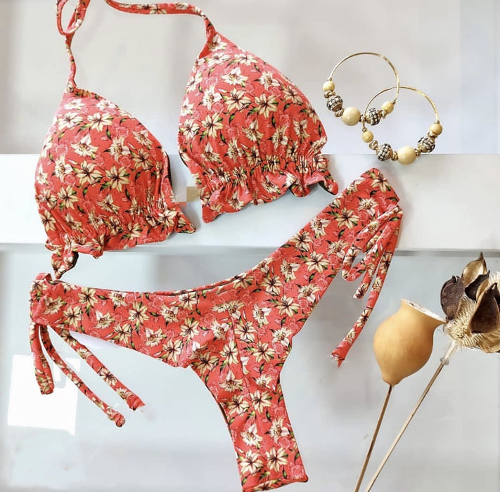 Wholesale Split Print Sexy Bikini Swimsuits (F) JDC-SW-HongSheng002