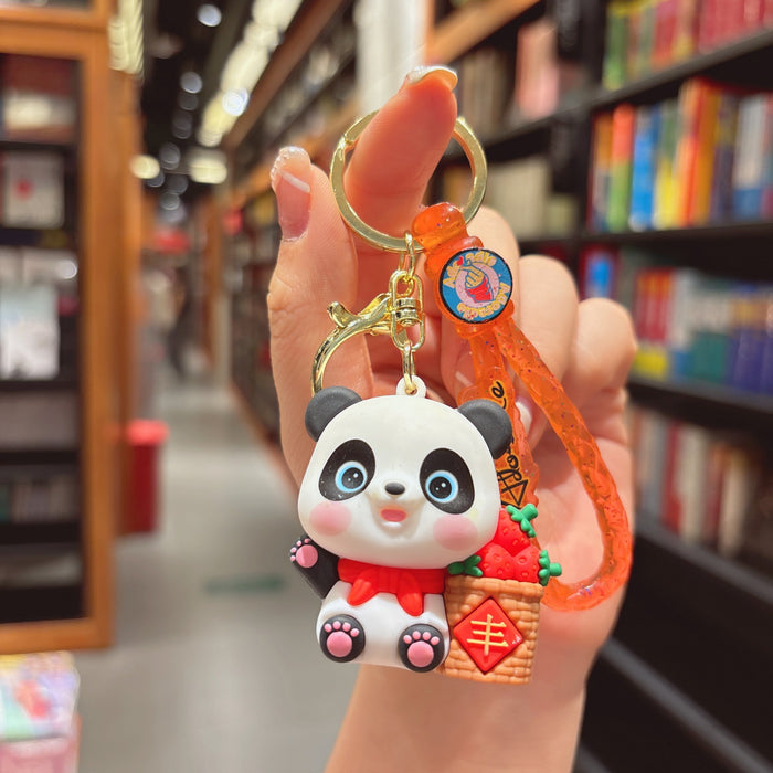 Wholesale  panda key chain pendant bag key chain small pendant