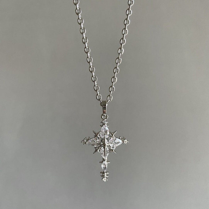Wholesale Cross  Necklace Four Mans Star Necklace Chain
